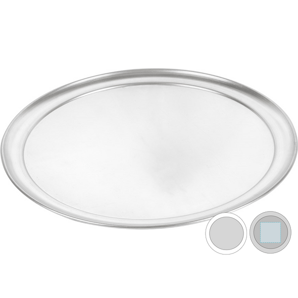 Flacher Pizzateller Aluminium